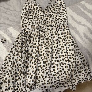 Leopard Print Dress with Strappy Back
